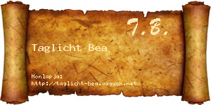 Taglicht Bea névjegykártya